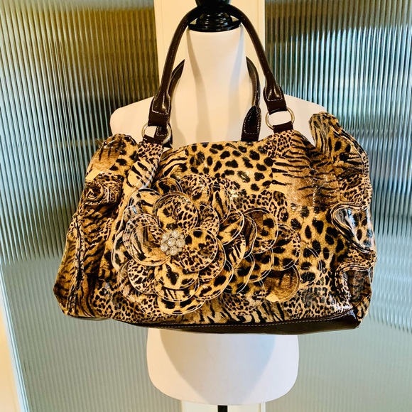 Animal Print Patent Bag - Picture 1 of 8